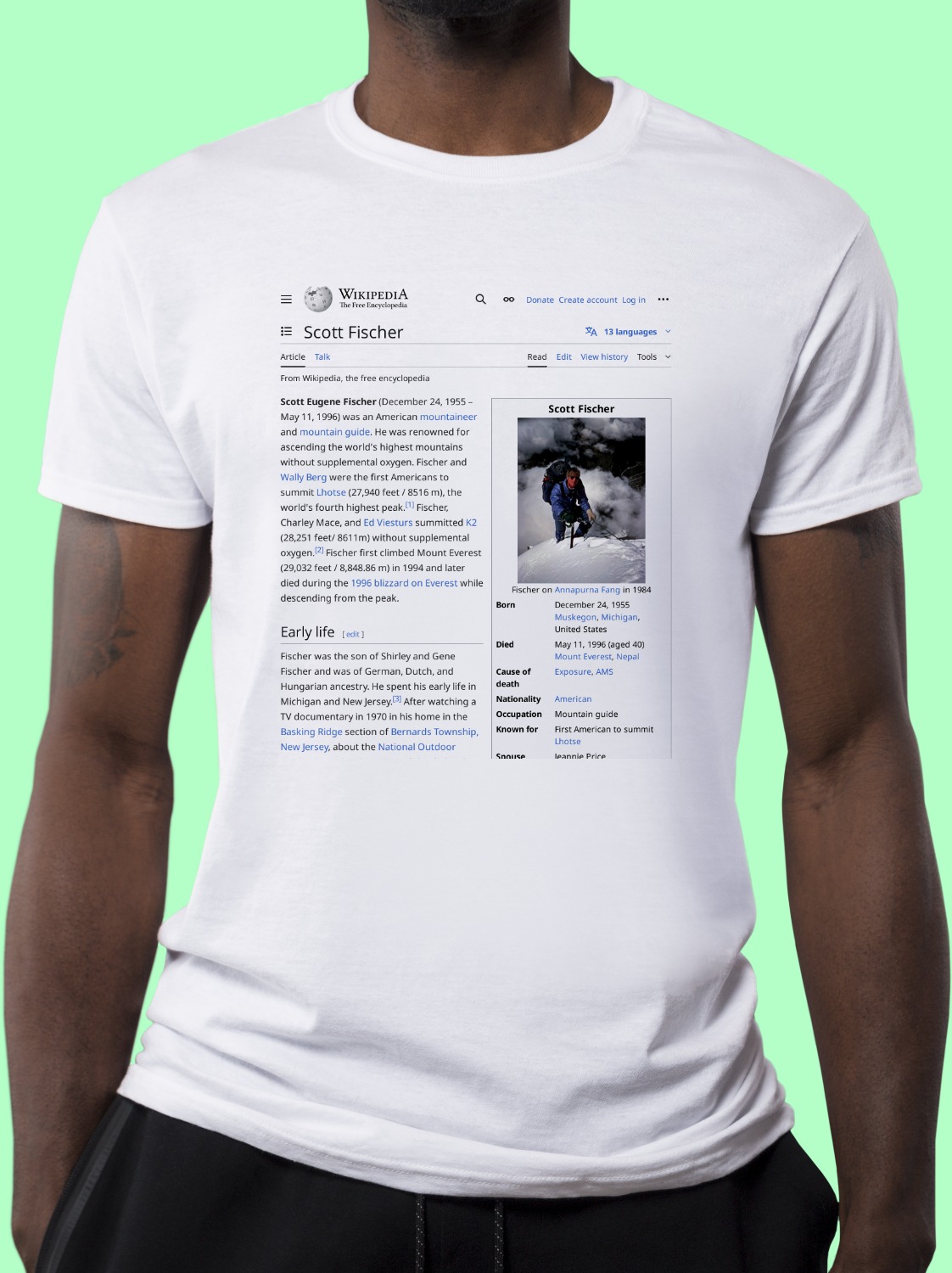 Scott_Fischer Wikipedia Shirt