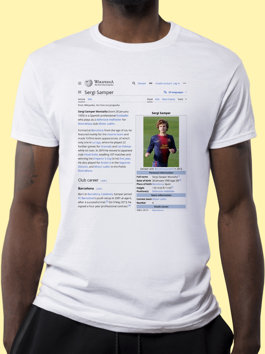 Sergi_Samper Wikipedia Shirt