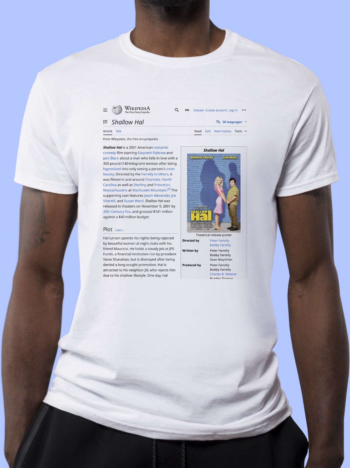 Shallow_Hal Wikipedia Shirt