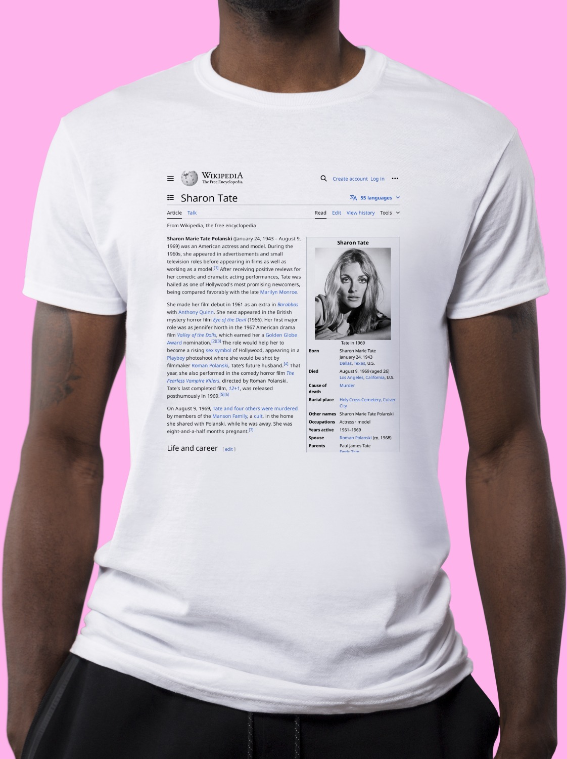 Sharon_Tate Wikipedia Shirt