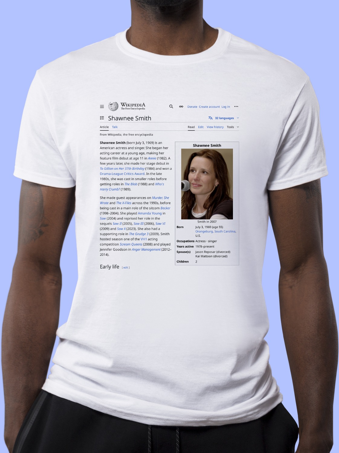 Shawnee_Smith Wikipedia Shirt