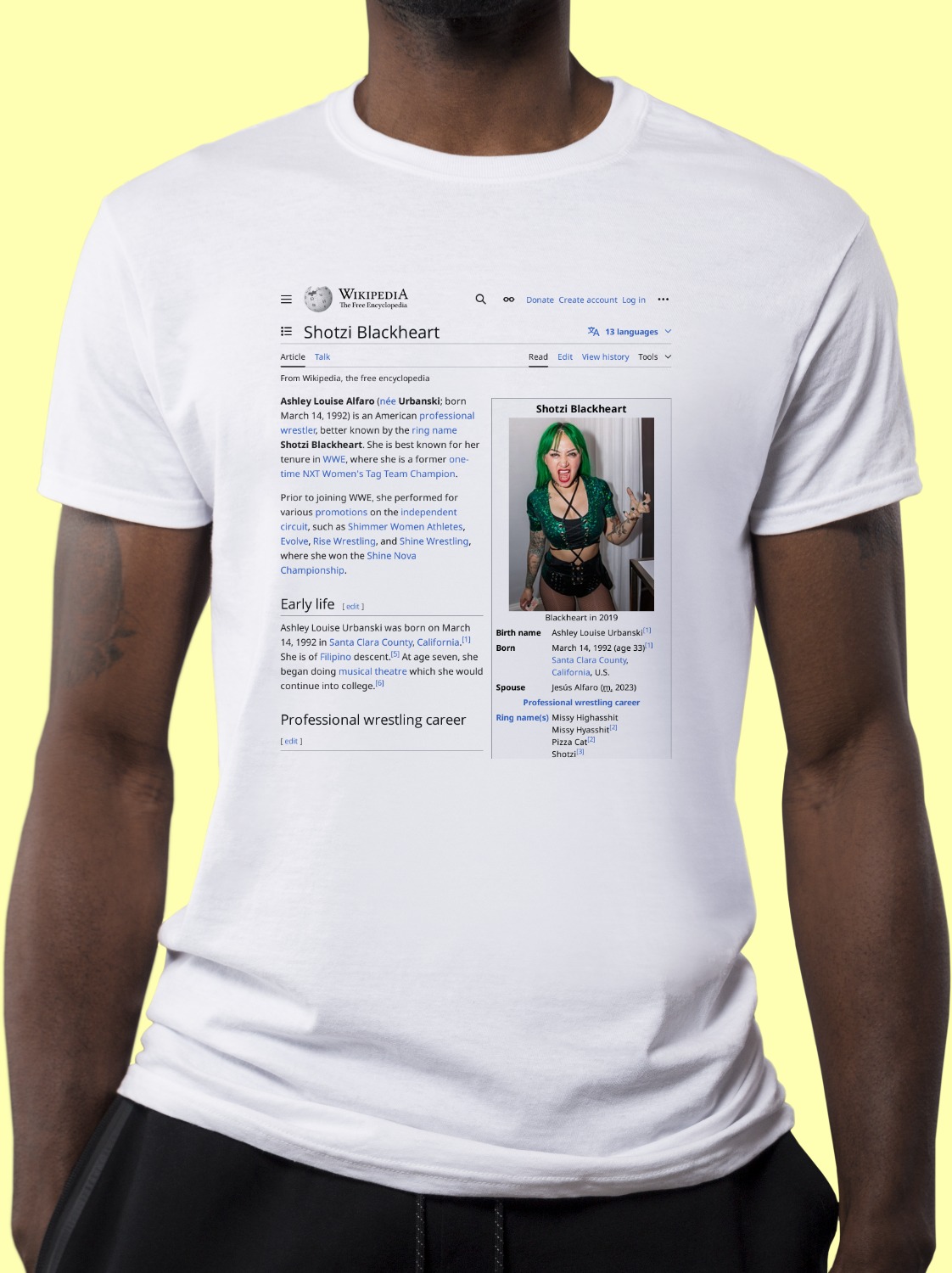 Shotzi_Blackheart Wikipedia Shirt