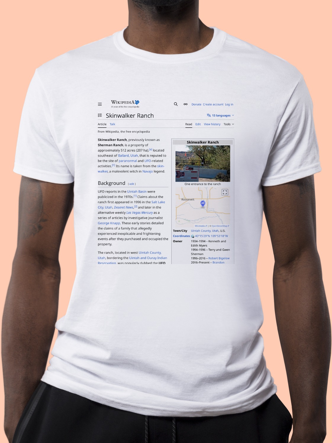 Skinwalker Ranch Wikipedia T-Shirt