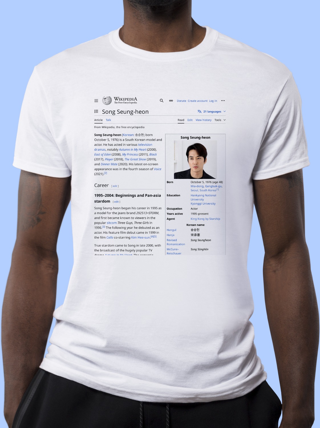 Song_Seung-heon Wikipedia Shirt