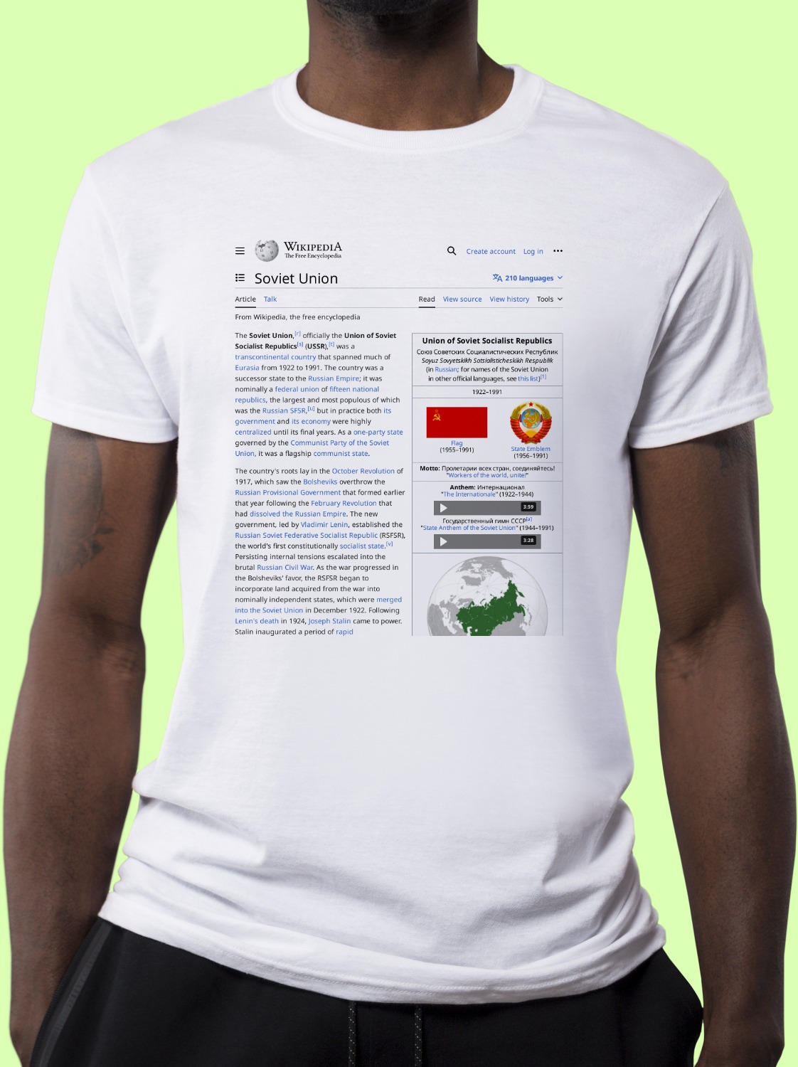 Soviet_Union Wikipedia Shirt