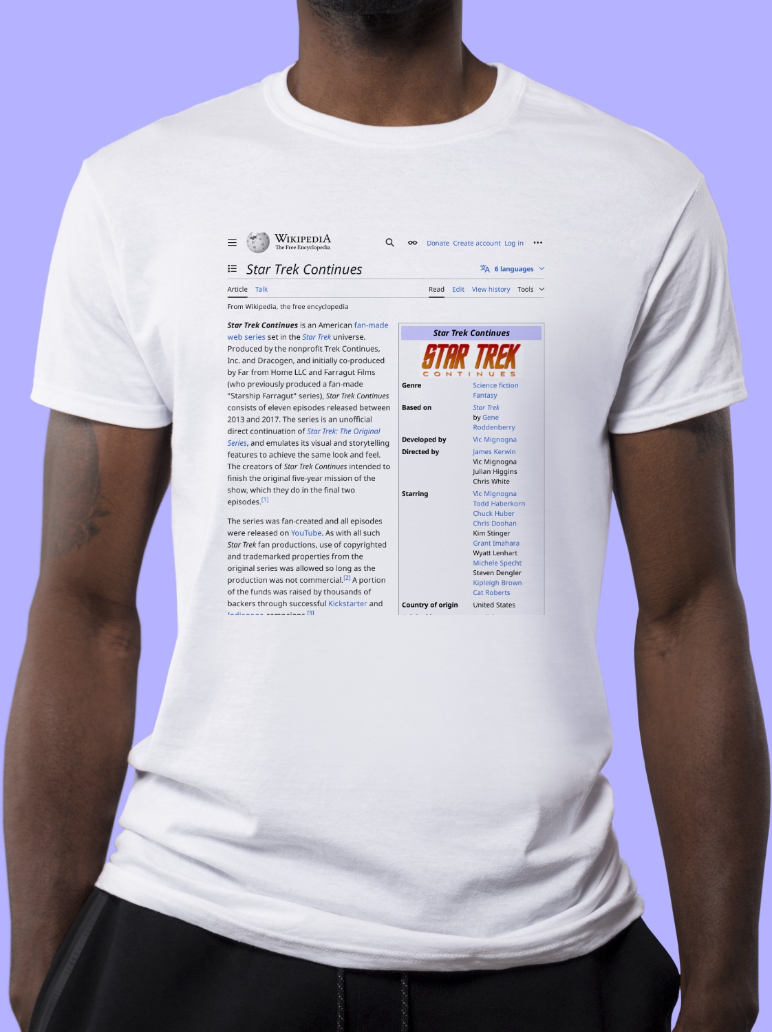 Star_Trek_Continues Wikipedia Shirt