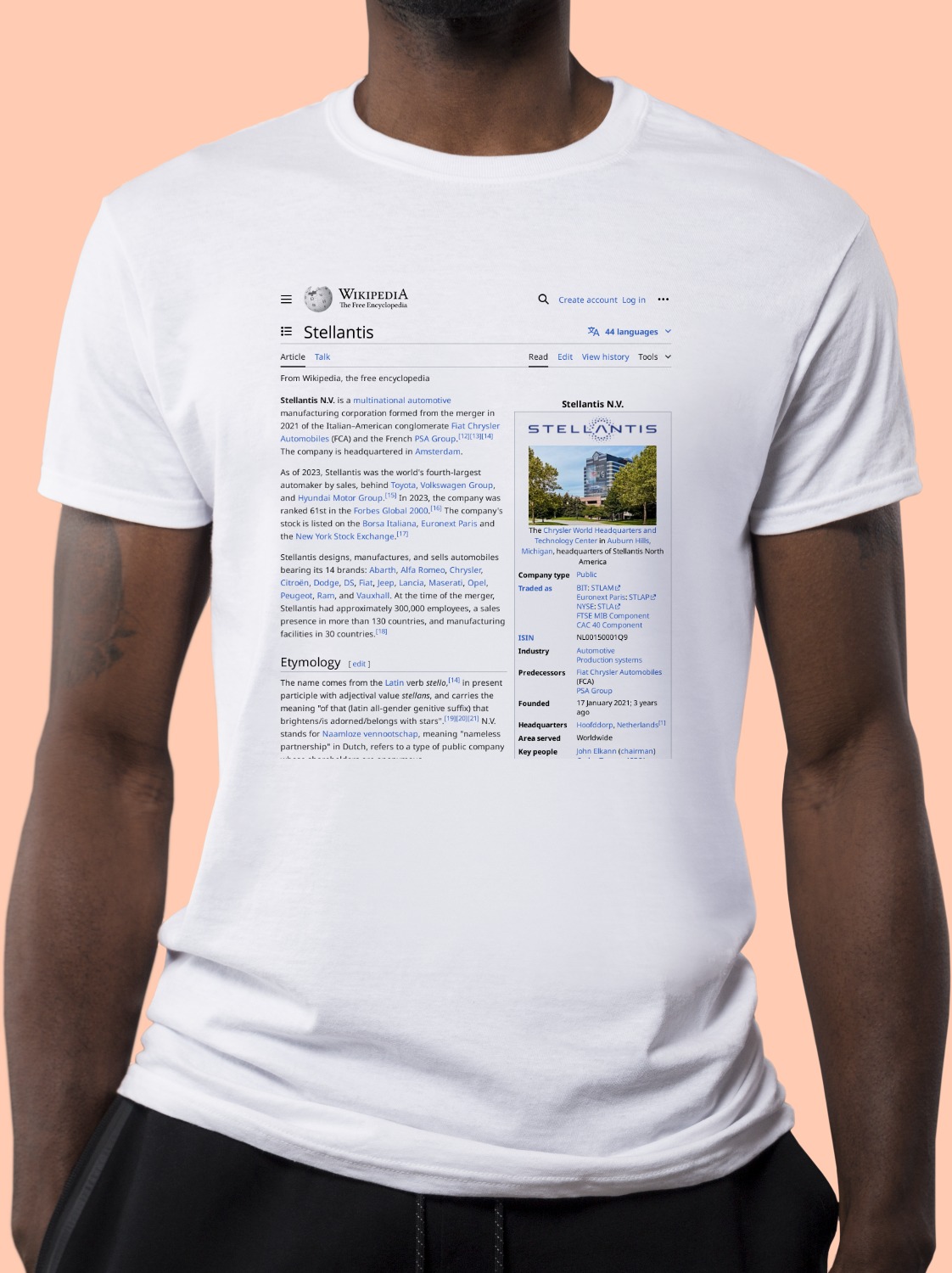 Stellantis Wikipedia Shirt