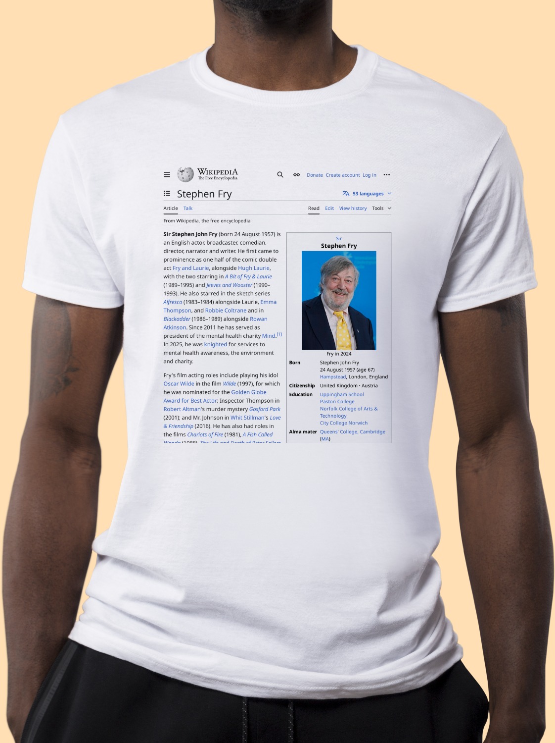 Stephen_Fry Wikipedia Shirt