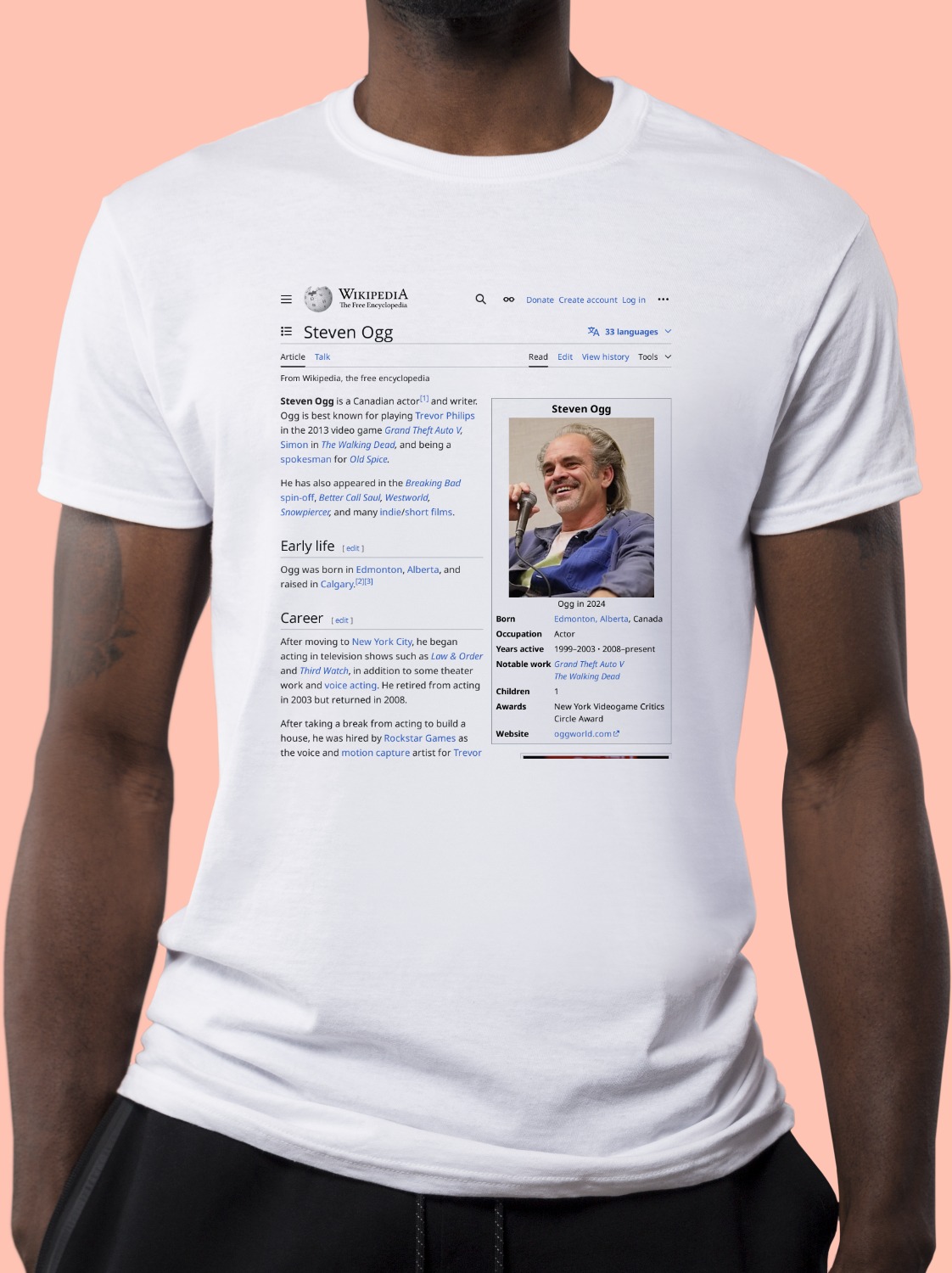 Steven_Ogg Wikipedia Shirt