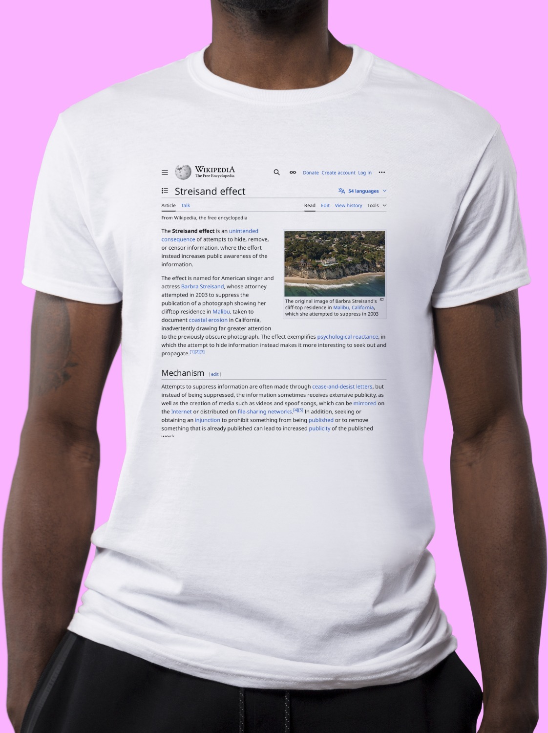 Streisand_effect Wikipedia Shirt