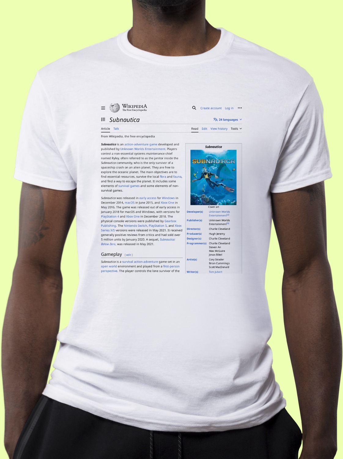 Subnautica Wikipedia T-Shirt
