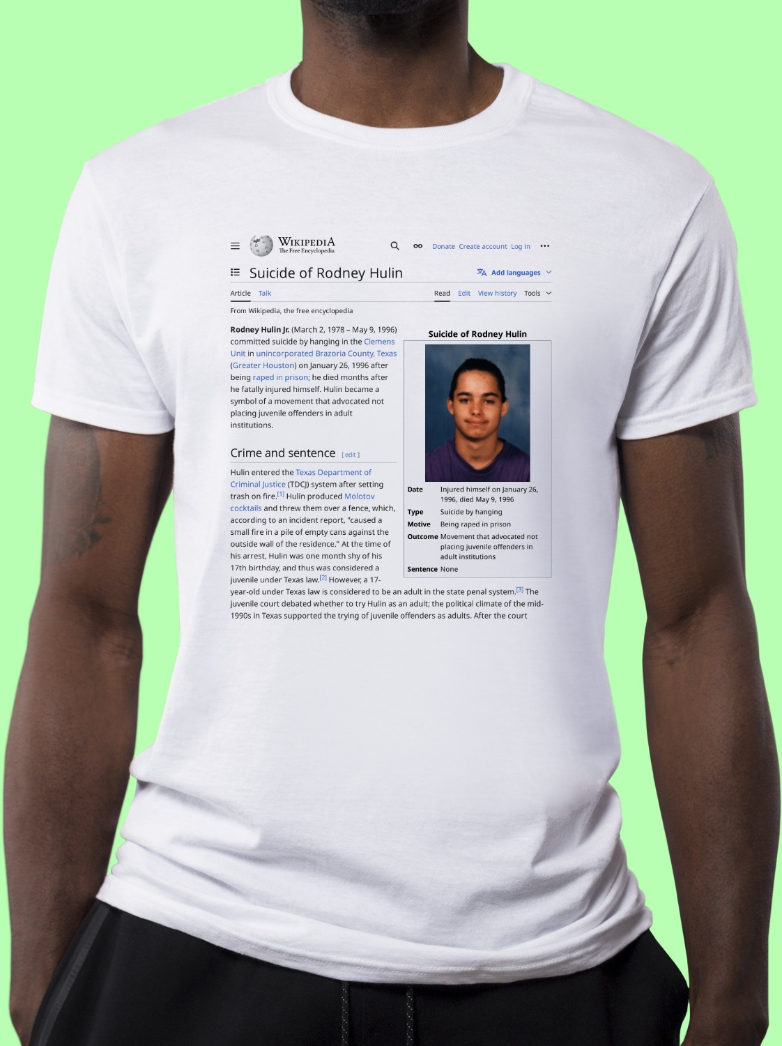 Suicide_of_Rodney_Hulin Wikipedia Shirt