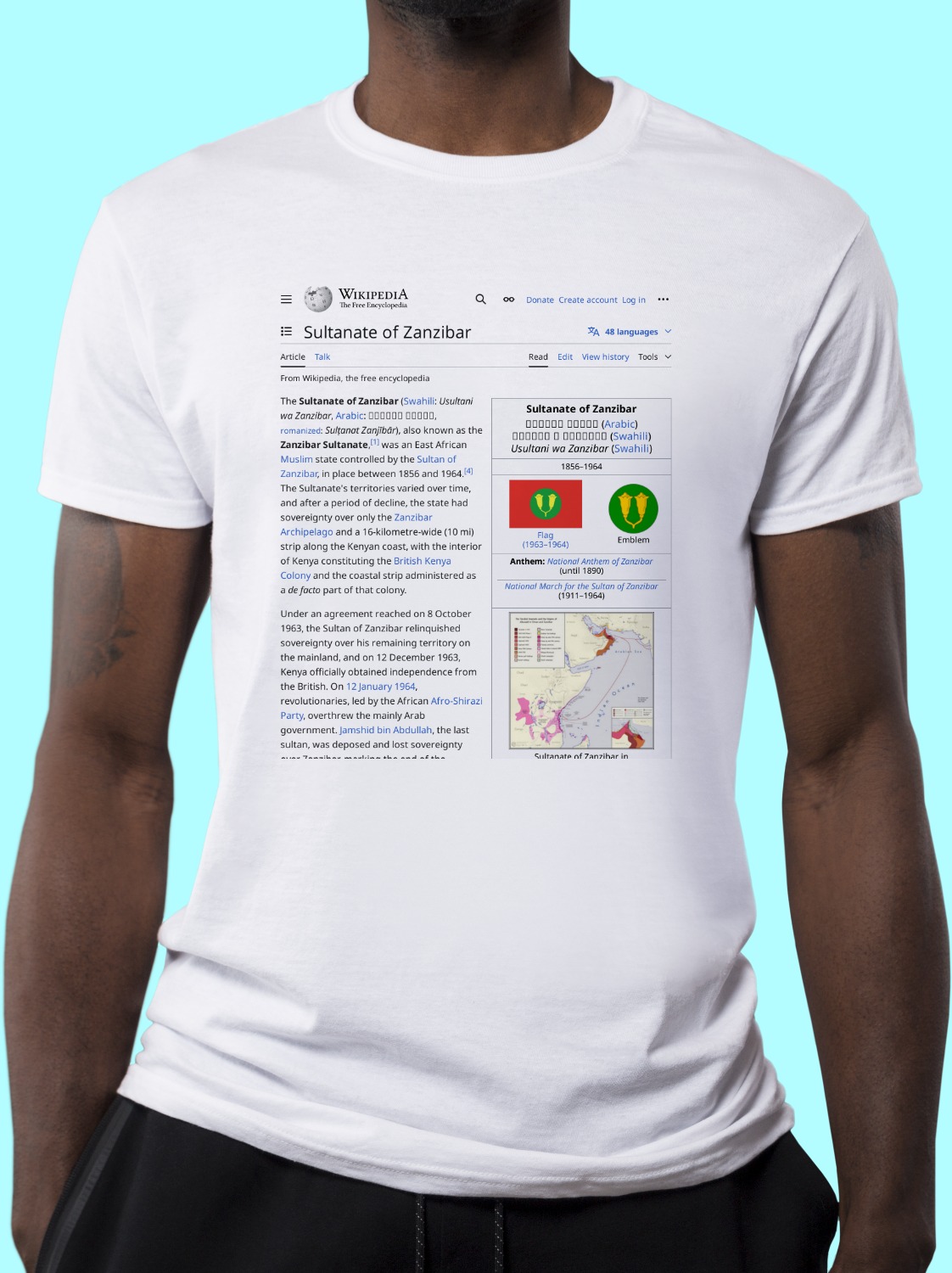 Sultanate_of_Zanzibar Wikipedia Shirt