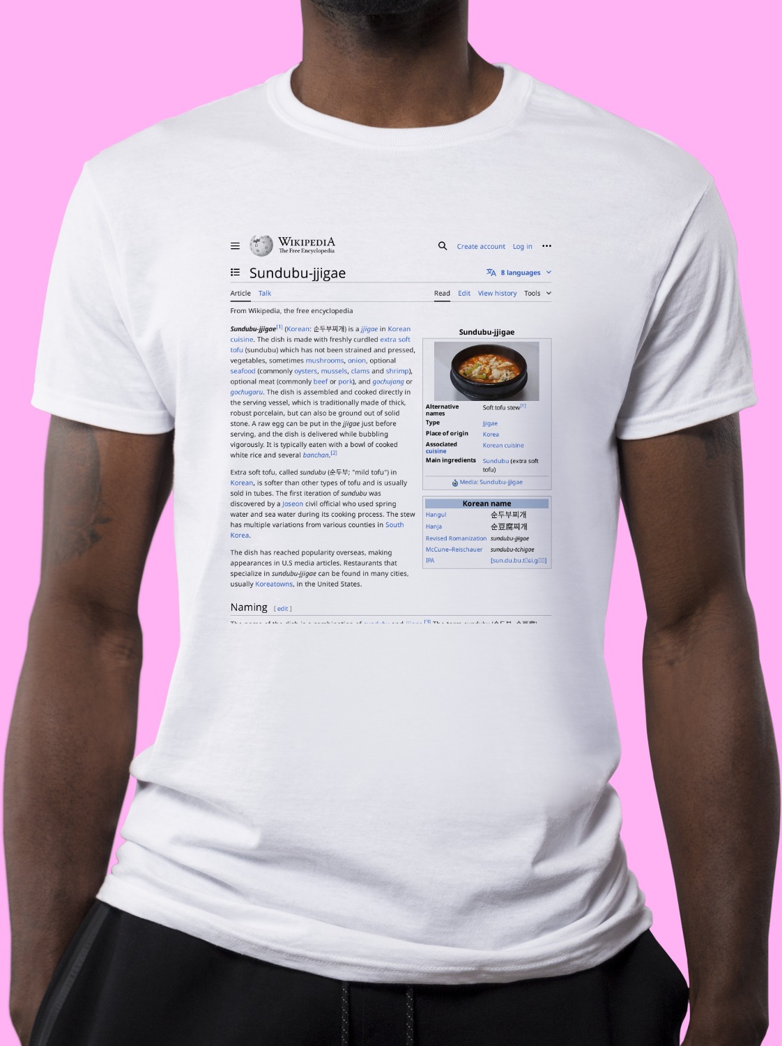 Sundubu-jjigae Wikipedia Shirt