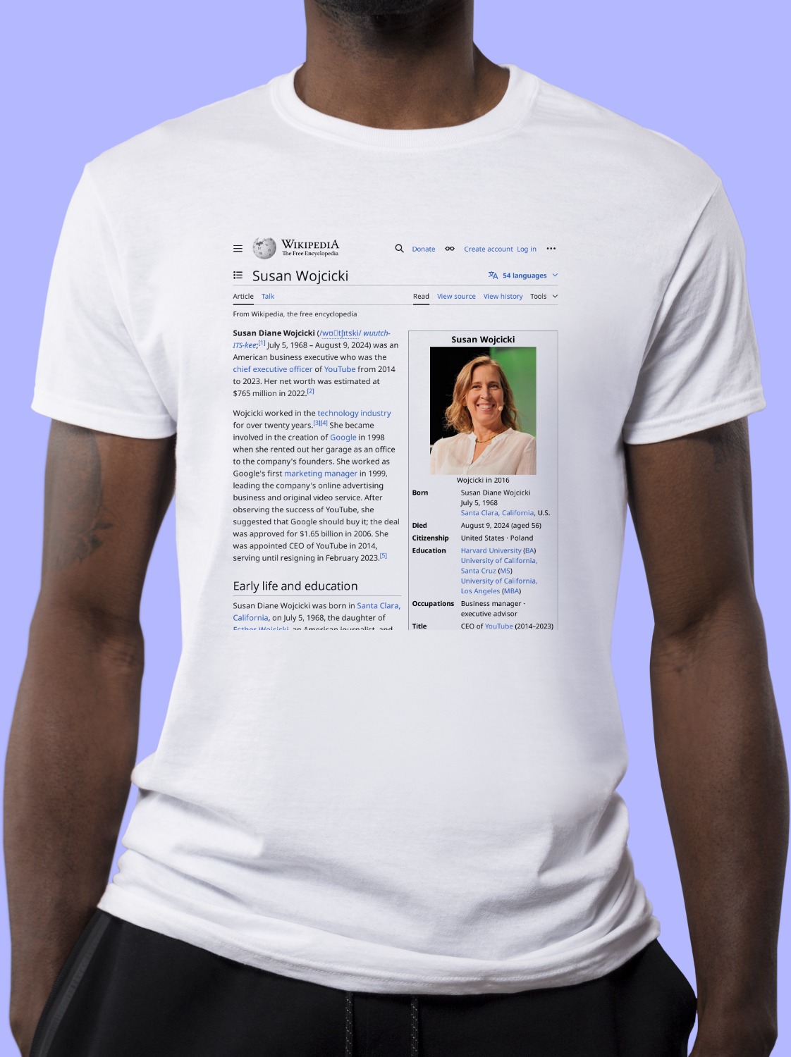 Susan_Wojcicki Wikipedia Shirt