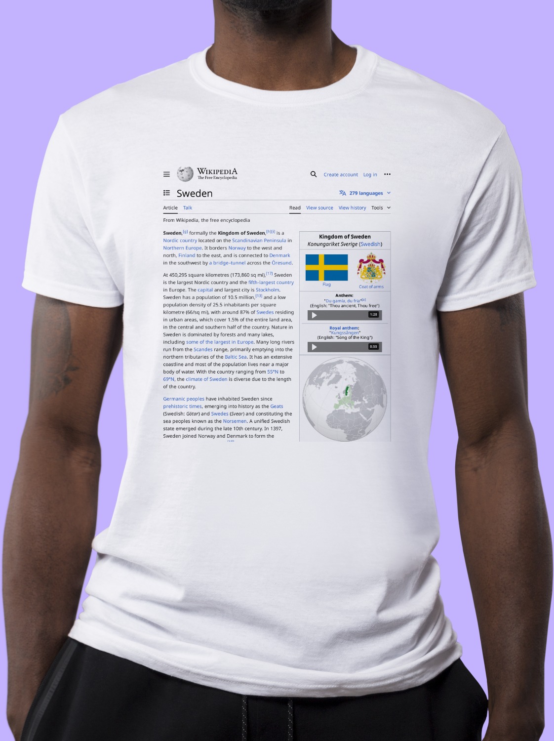 Sweden Wikipedia Shirt