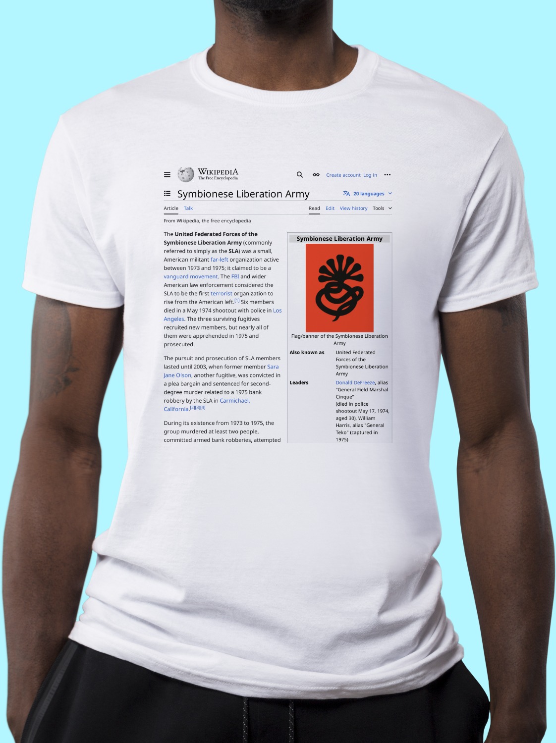 Symbionese_Liberation_Army Wikipedia Shirt