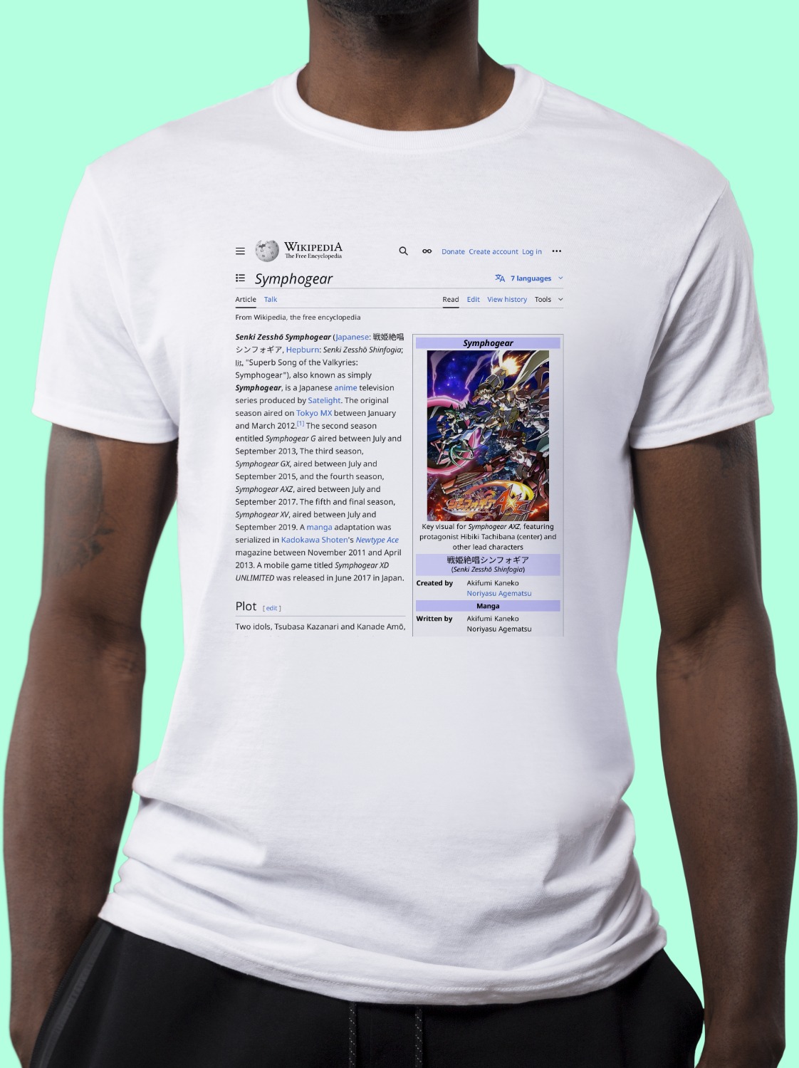 Symphogear Wikipedia Shirt