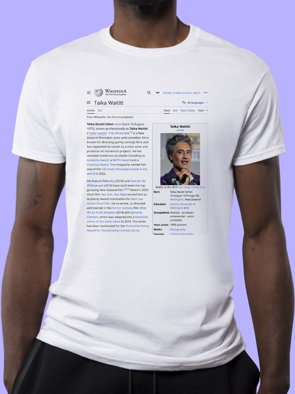 Taika_Waititi Wikipedia Shirt