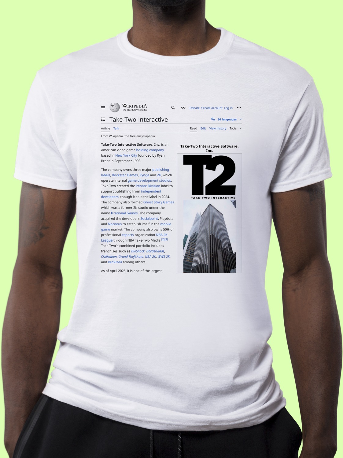 Take-Two_Interactive Wikipedia Shirt