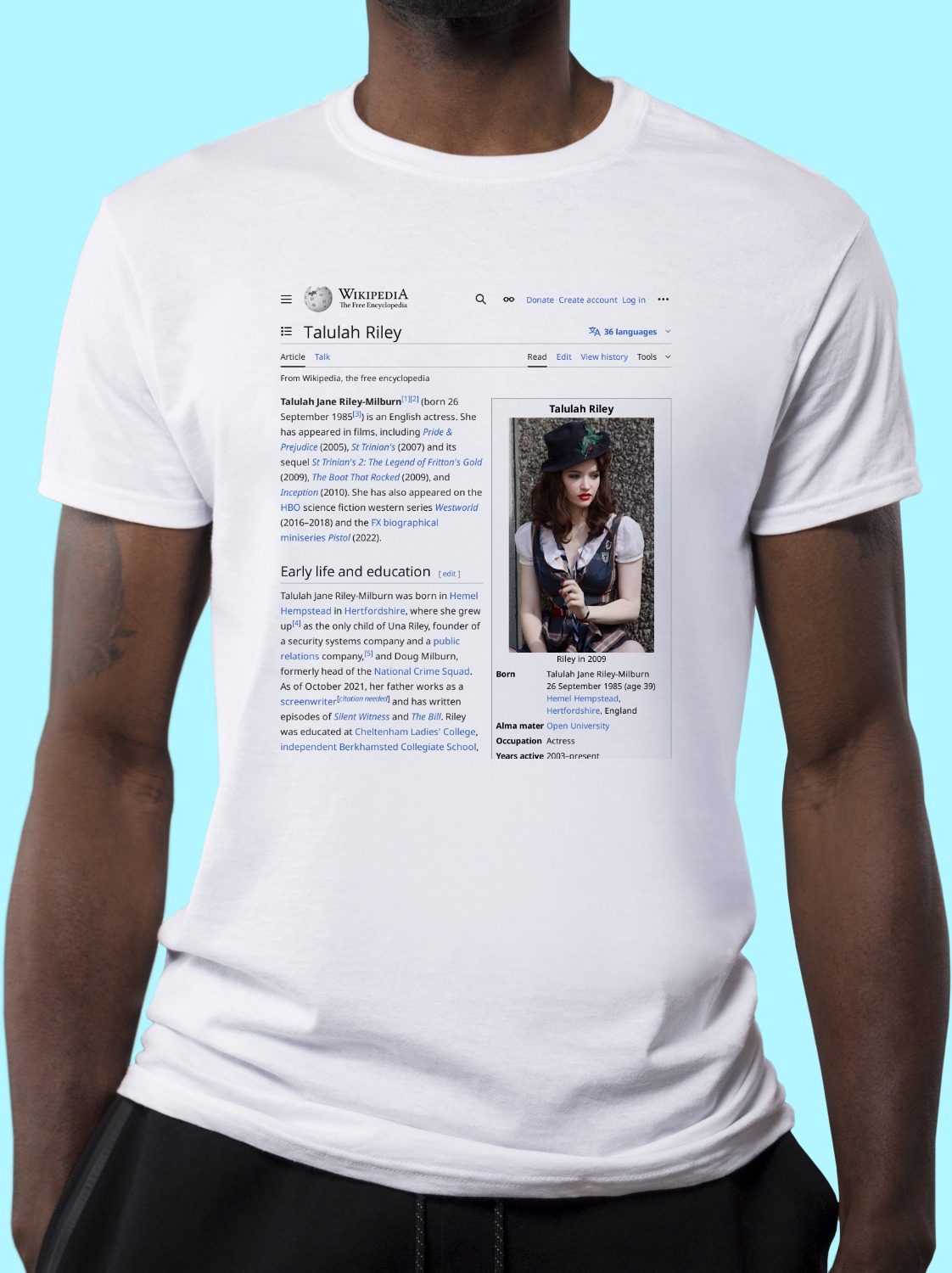 Talulah_Riley Wikipedia Shirt
