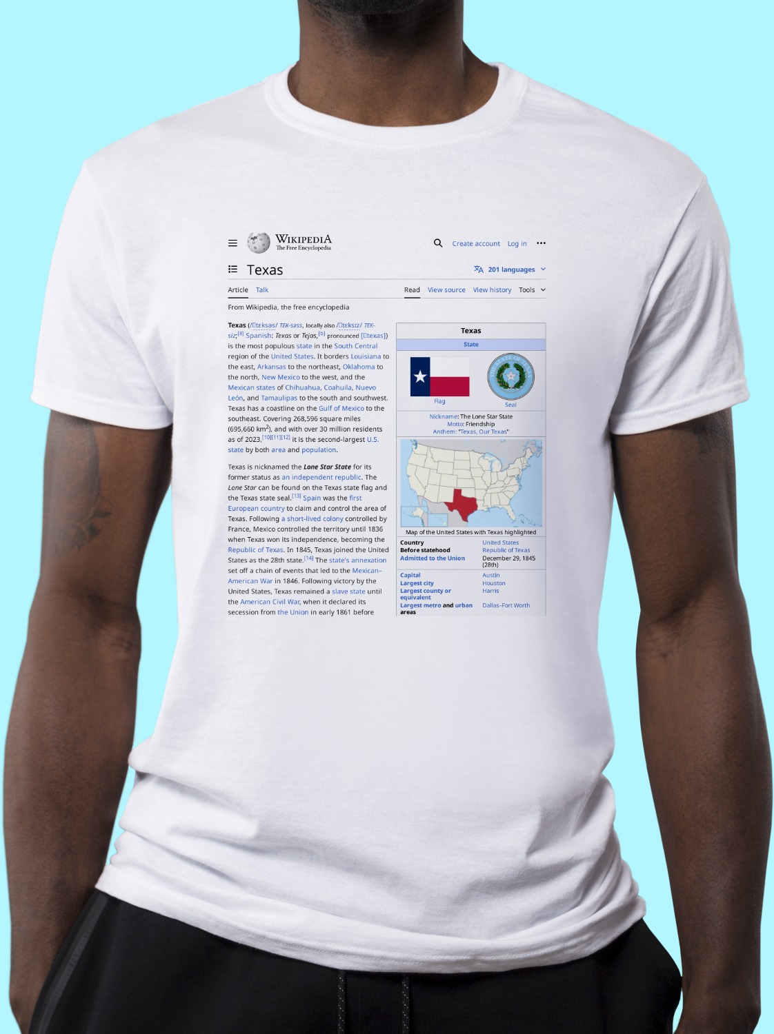 Texas Wikipedia Shirt