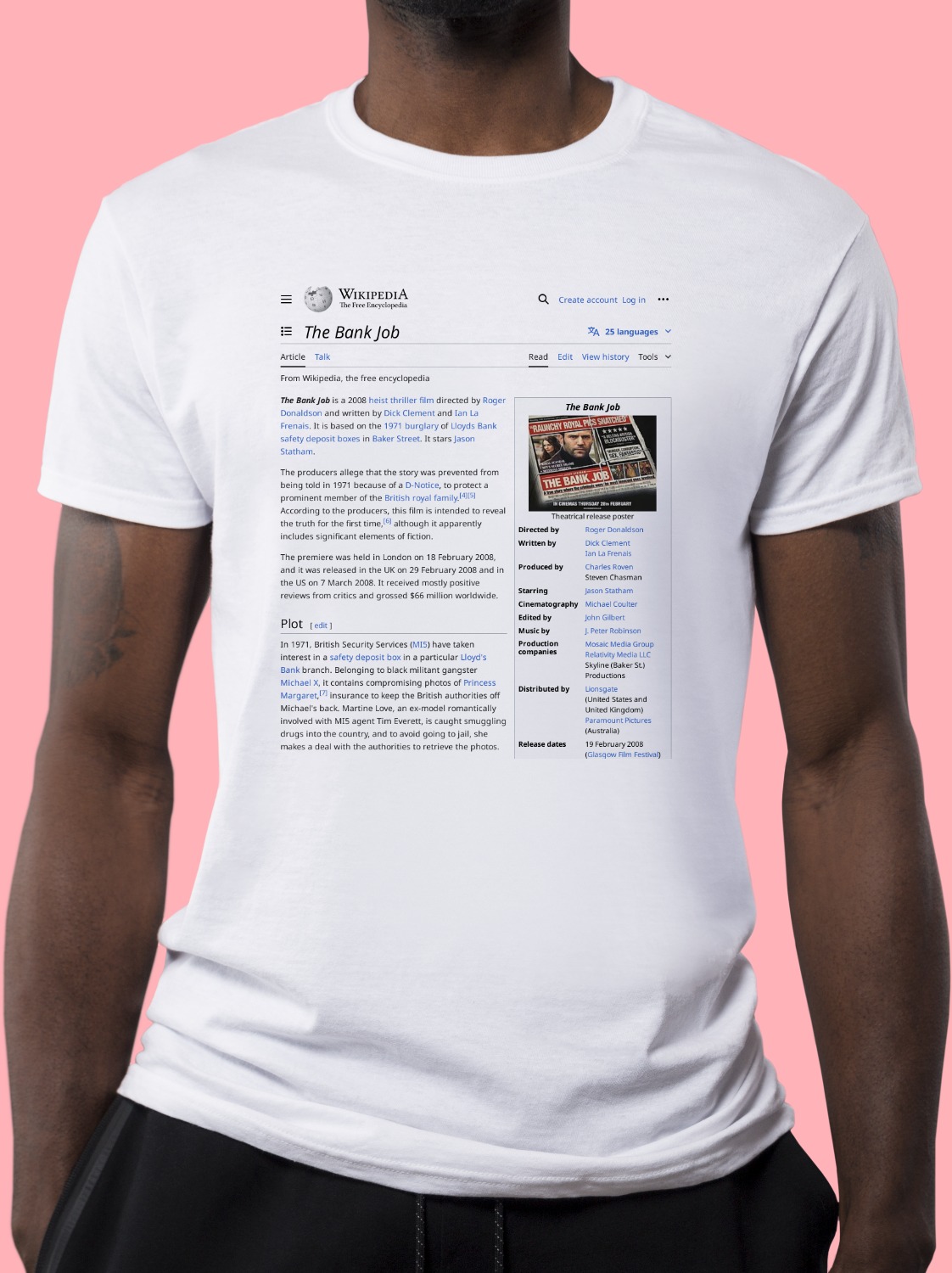 The_Bank_Job Wikipedia Shirt