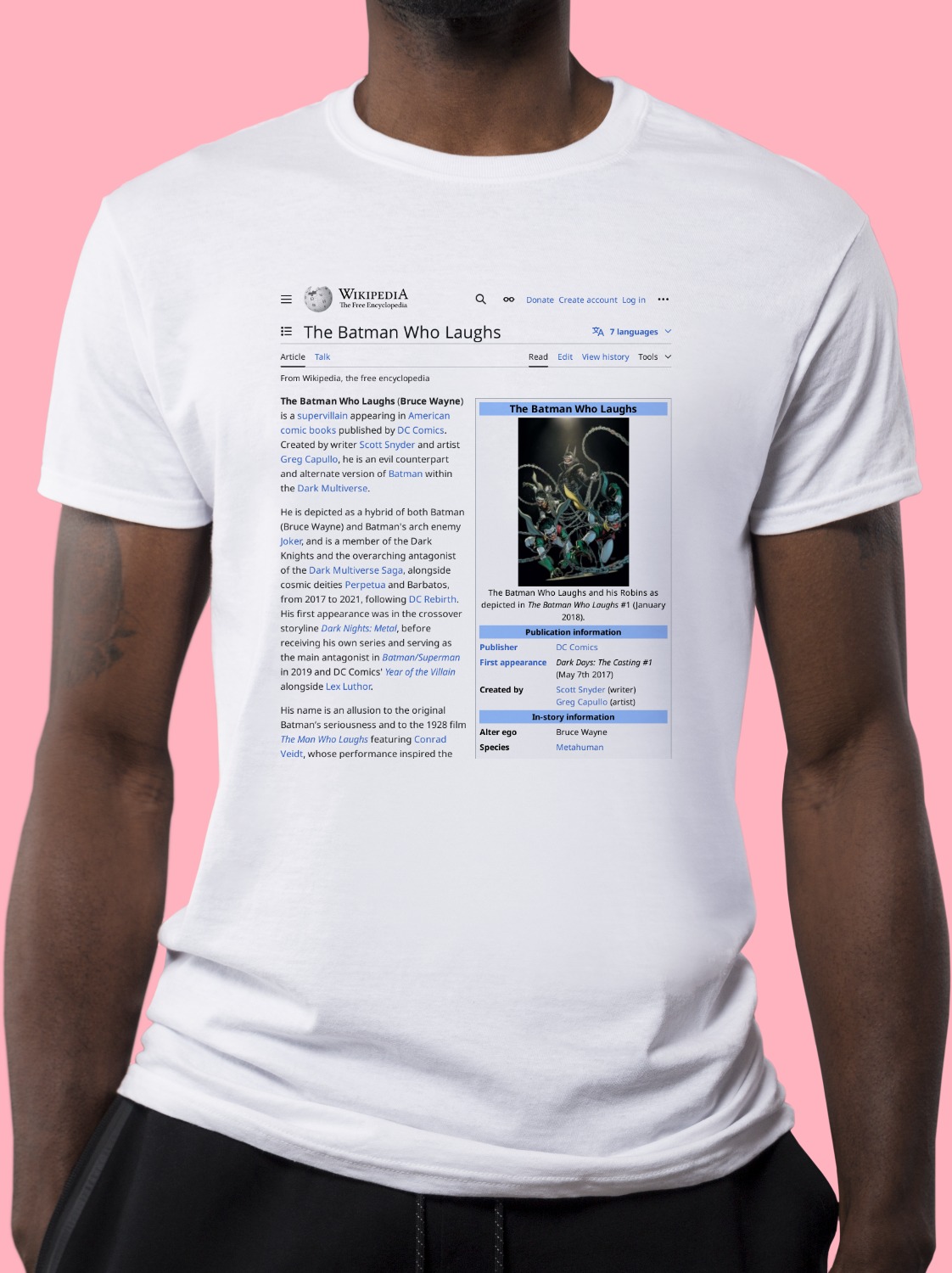 The_Batman_Who_Laughs Wikipedia Shirt