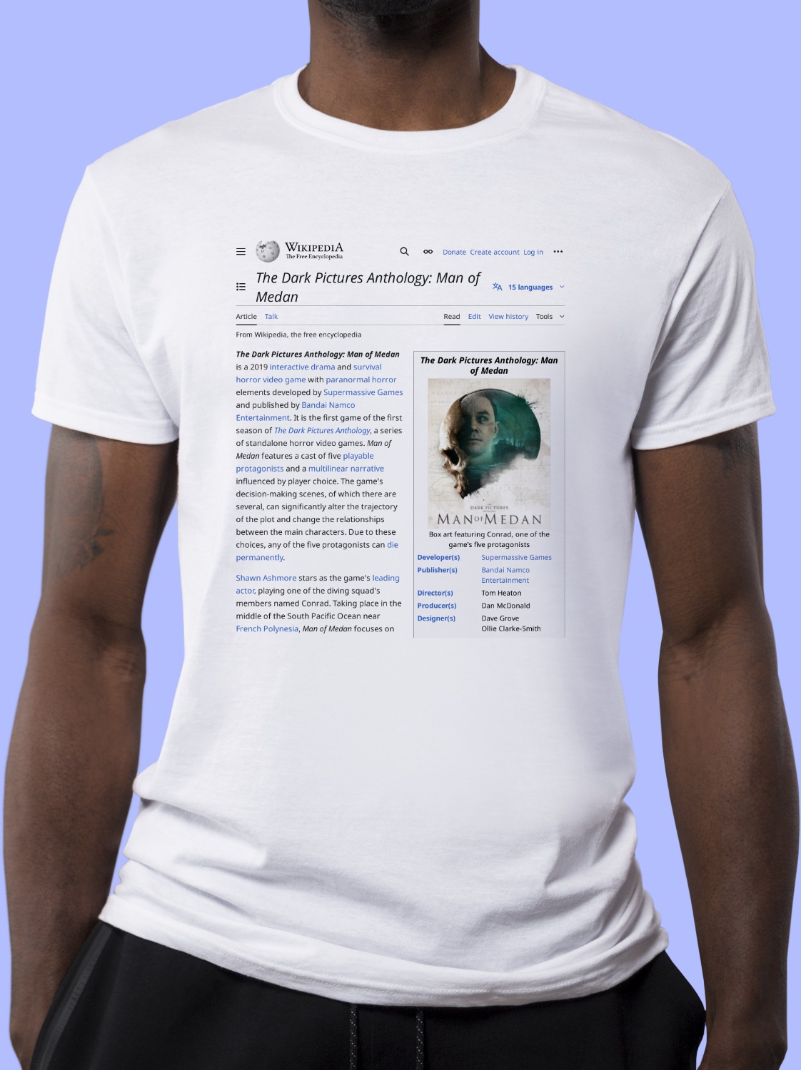The_Dark_Pictures_Anthology:_Man_of_Medan Wikipedia Shirt