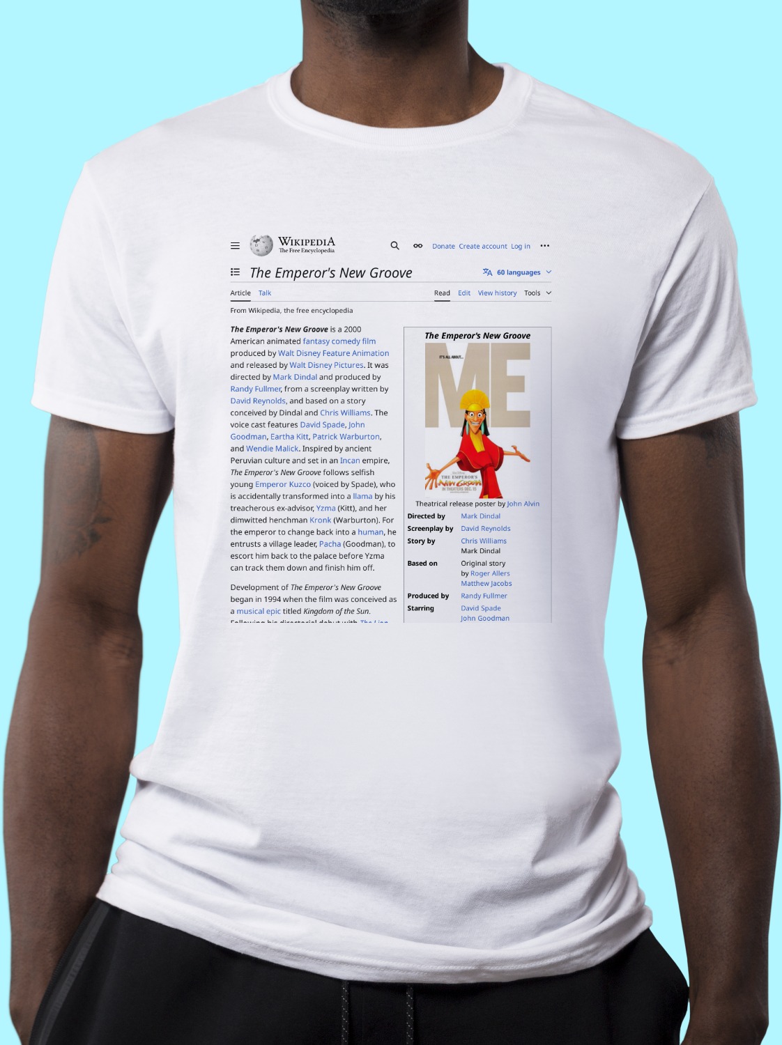 The_Emperor's_New_Groove Wikipedia Shirt