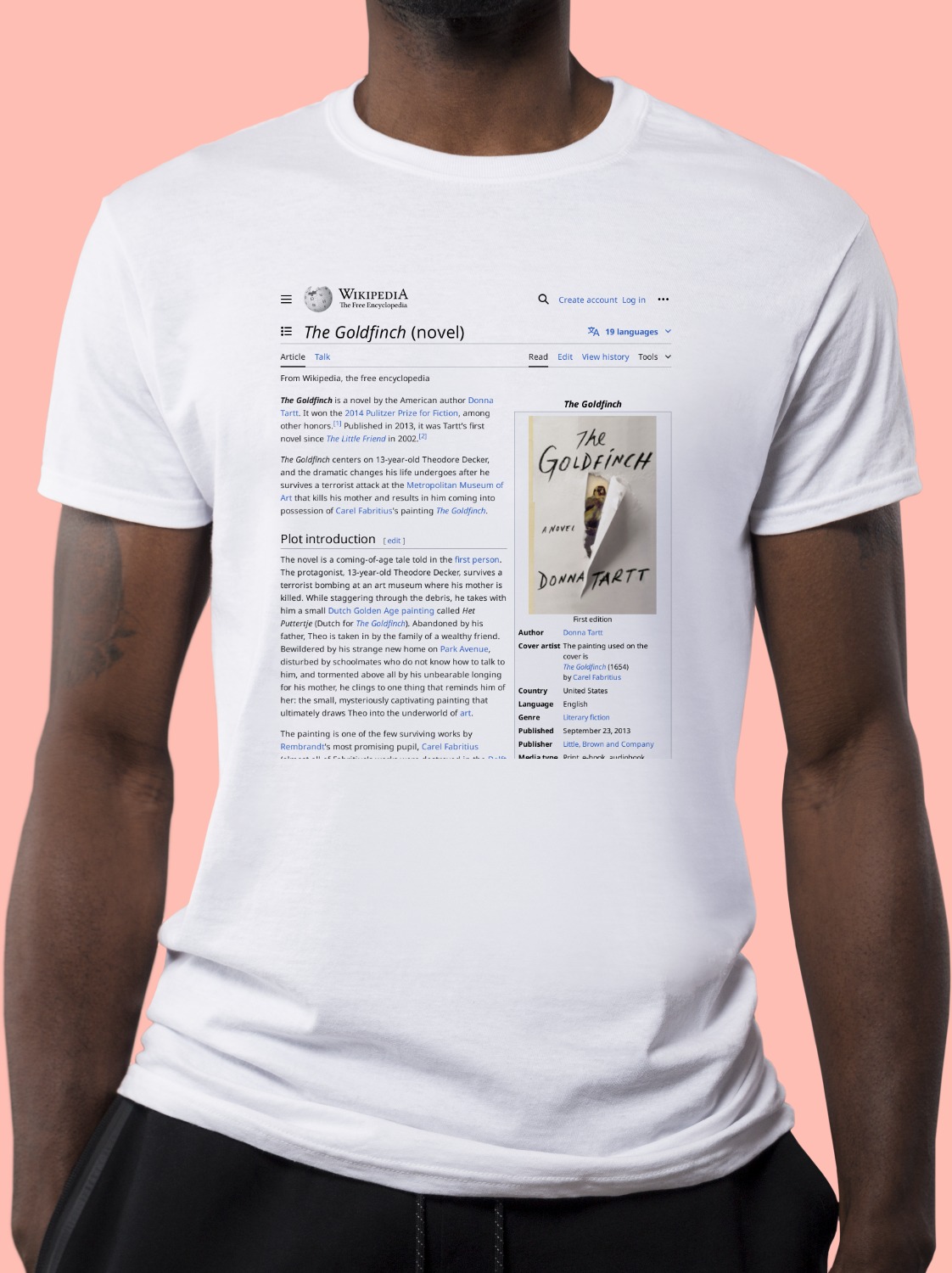 The_Goldfinch_(novel) Wikipedia Shirt