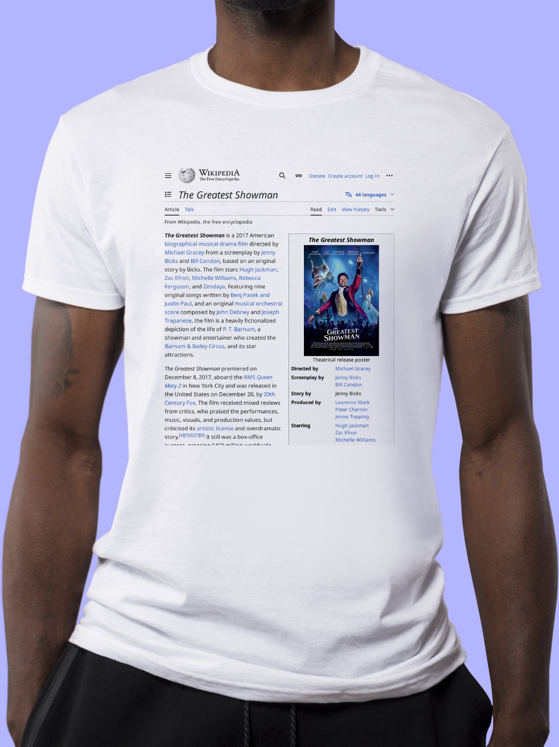 The_Greatest_Showman Wikipedia Shirt