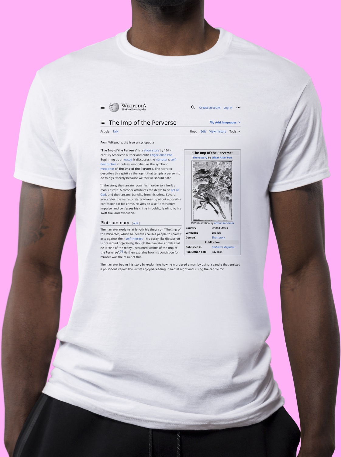 The_Imp_of_the_Perverse_(short_story) Wikipedia Shirt