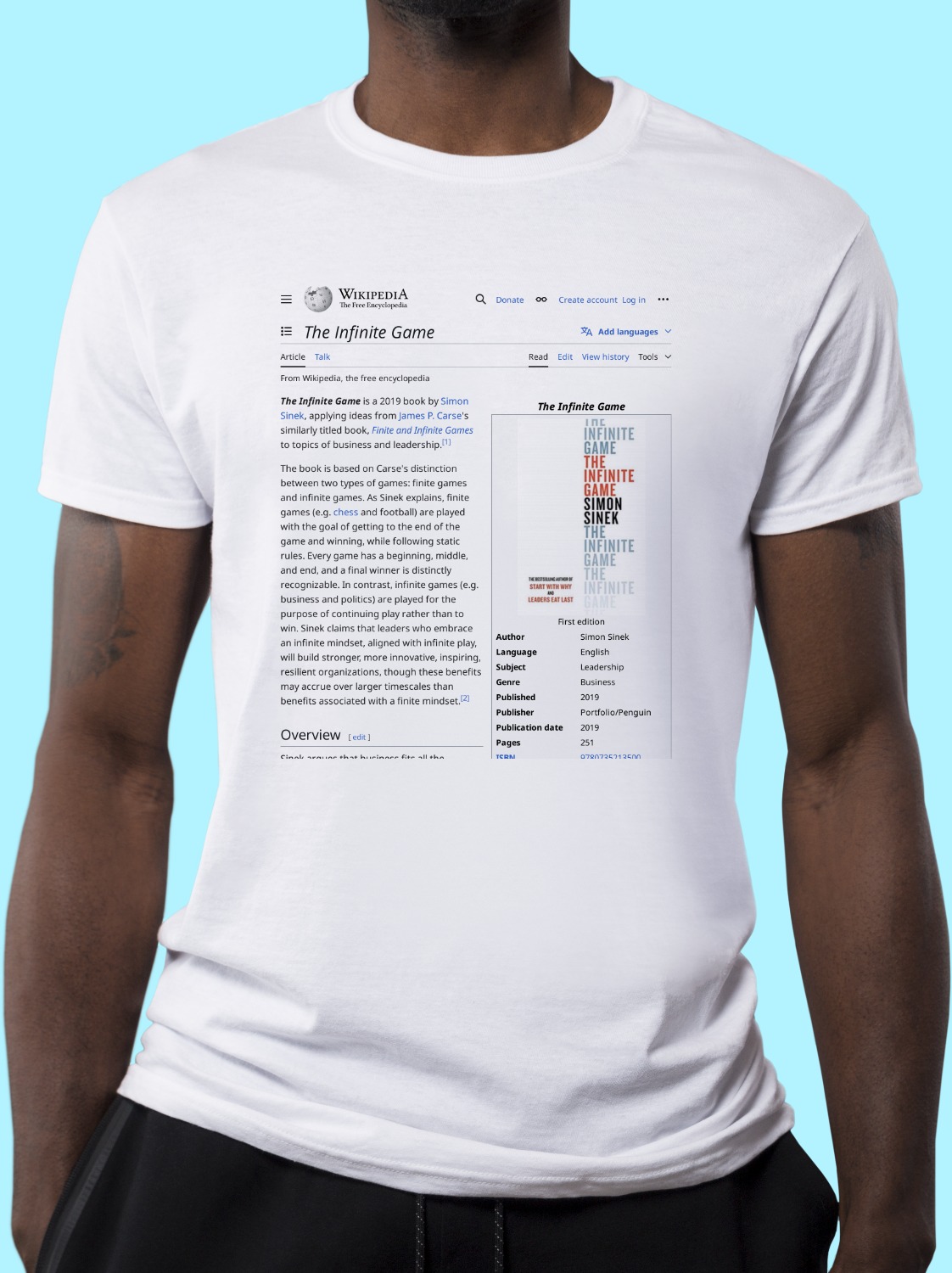 The_Infinite_Game Wikipedia Shirt