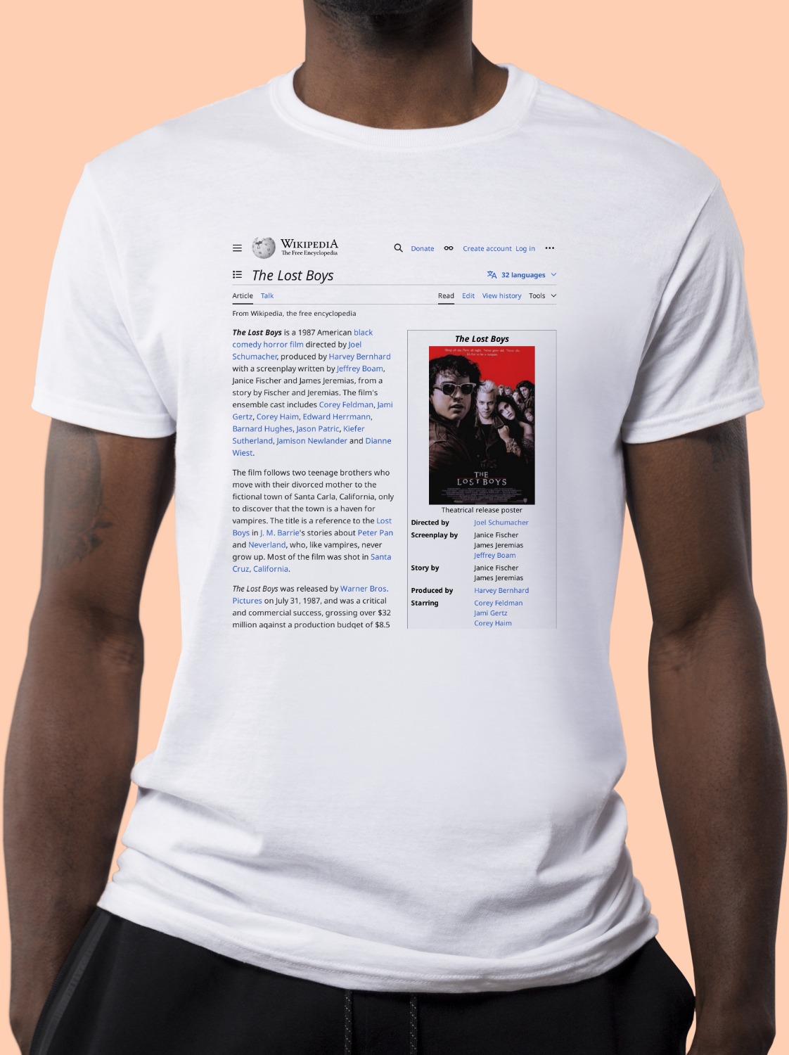 The_Lost_Boys Wikipedia Shirt