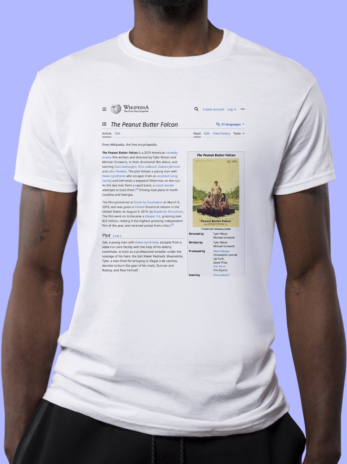 The_Peanut_Butter_Falcon Wikipedia Shirt