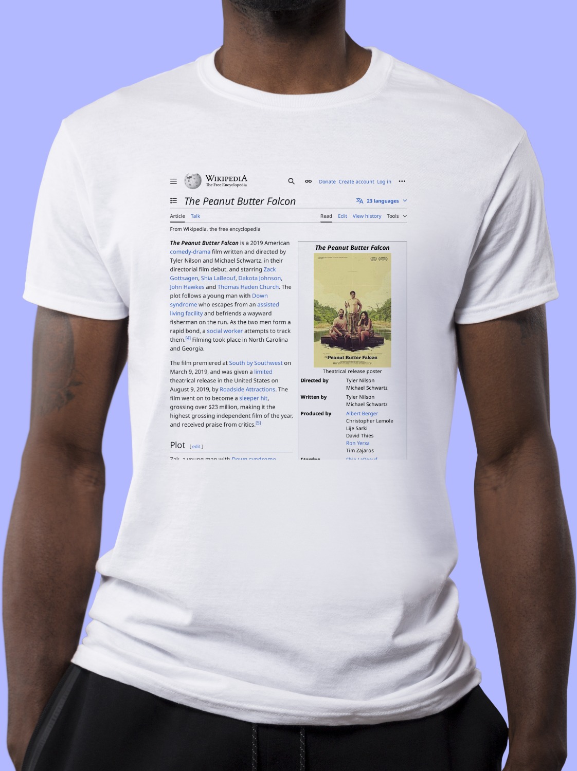 The_Peanut_Butter_Falcon Wikipedia Shirt