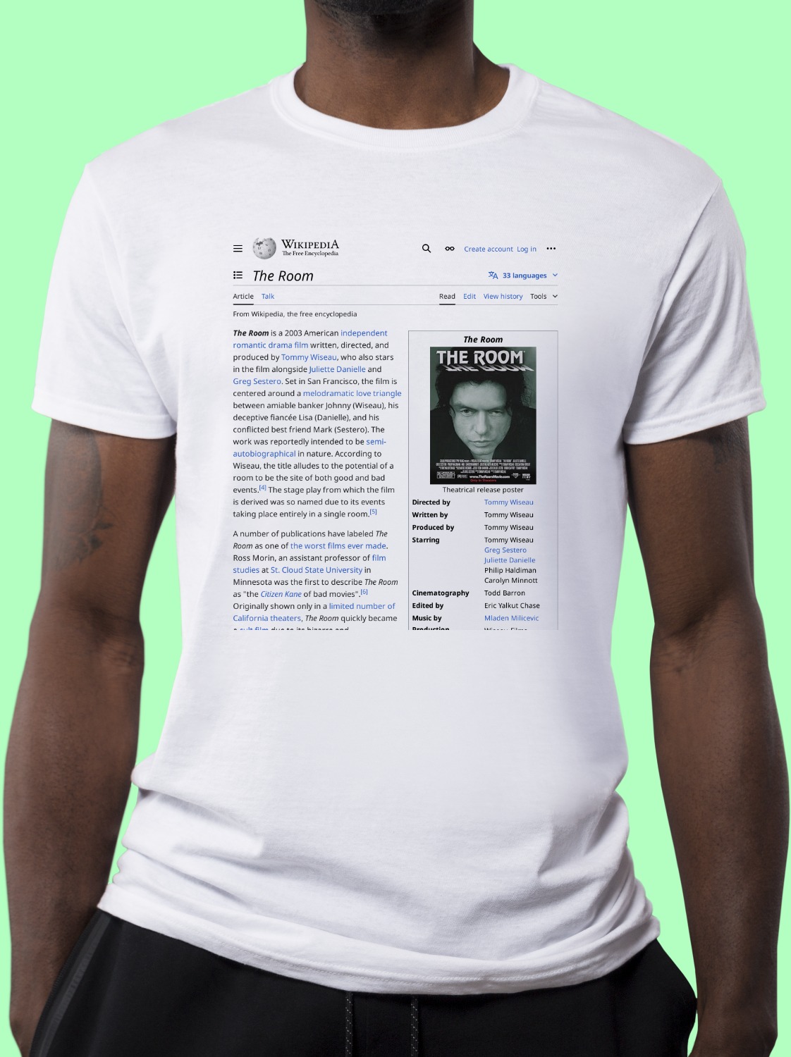 The_Room Wikipedia Shirt