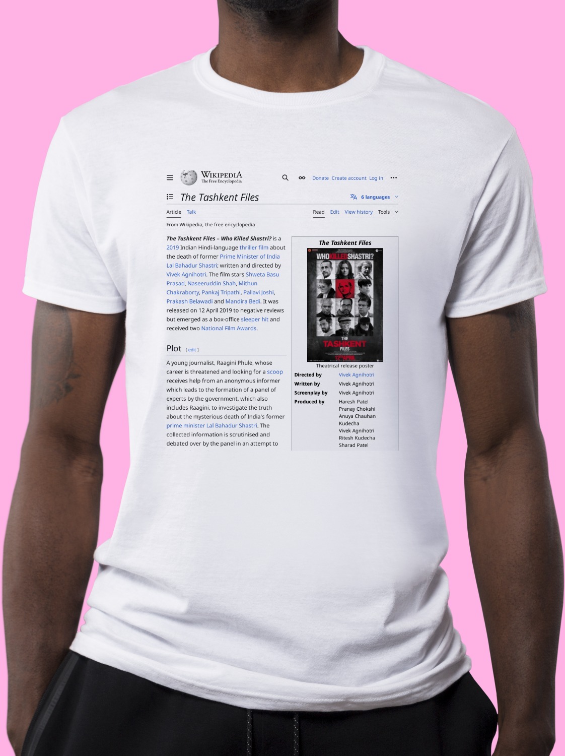 The_Tashkent_Files Wikipedia Shirt