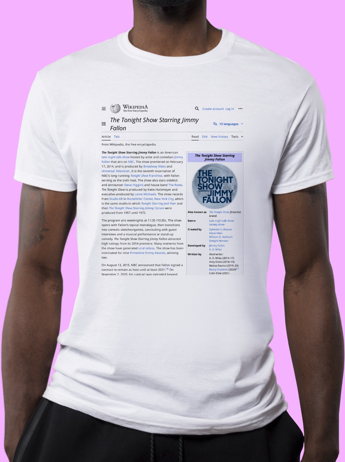 The_Tonight_Show_Starring_Jimmy_Fallon Wikipedia Shirt