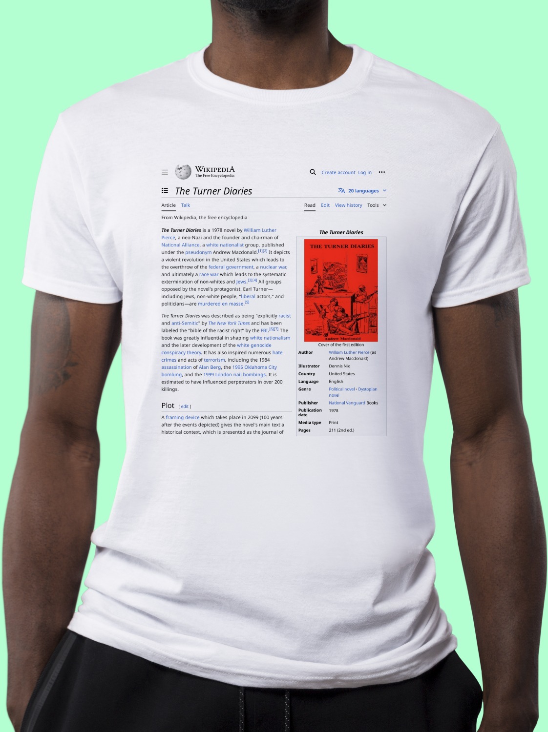 The_Turner_Diaries Wikipedia Shirt