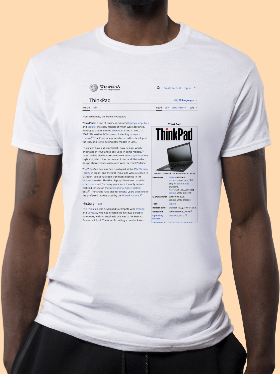 ThinkPad Wikipedia Shirt