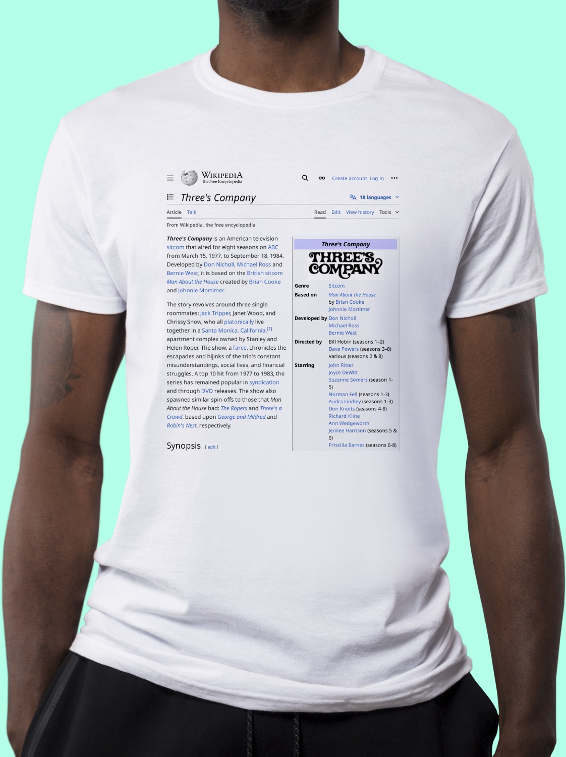 Three's_Company Wikipedia Shirt