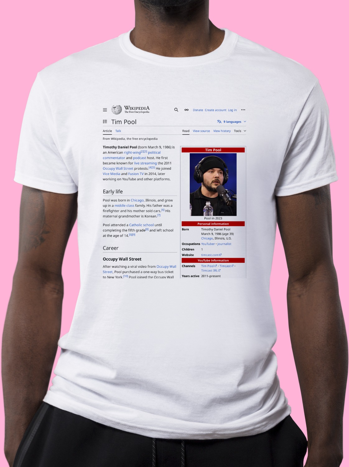 Tim_Pool Wikipedia Shirt