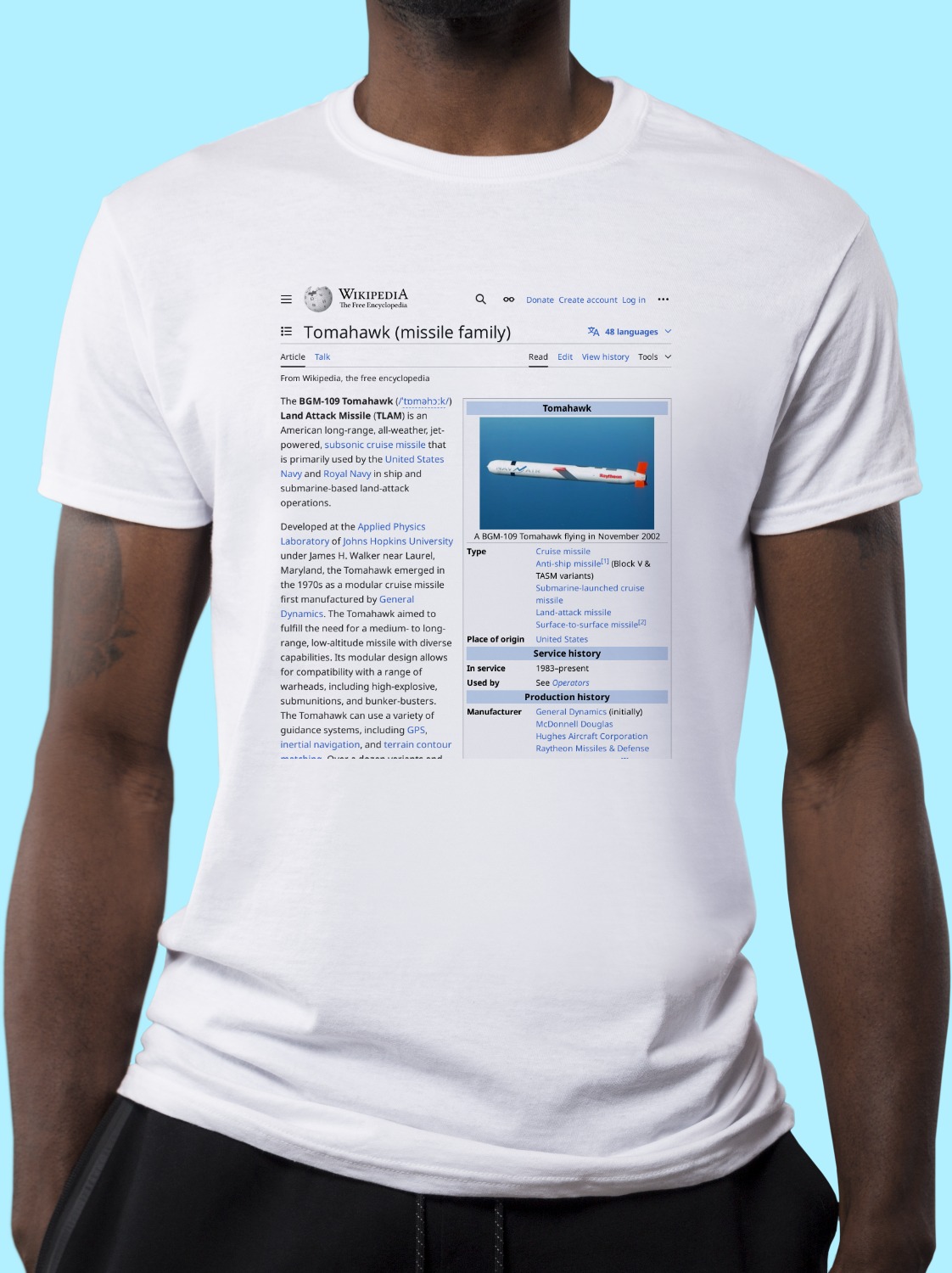 Tomahawk_(missile) Wikipedia Shirt