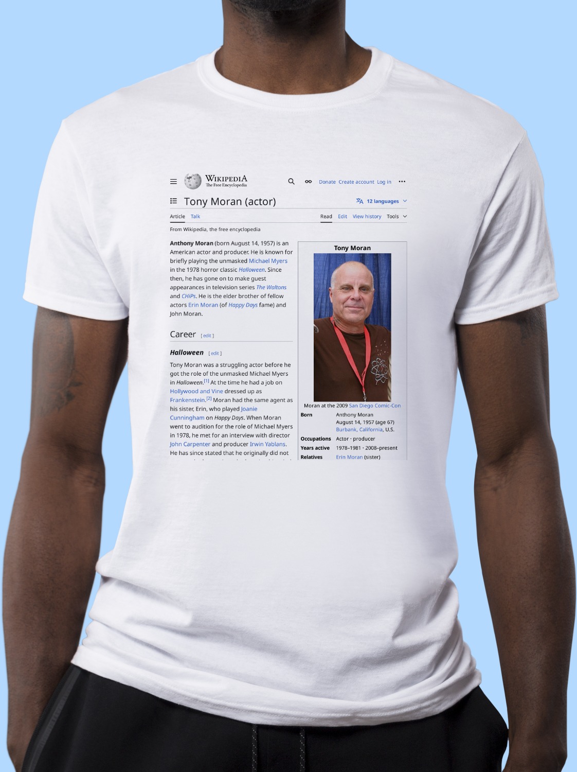 Tony_Moran_(actor) Wikipedia Shirt