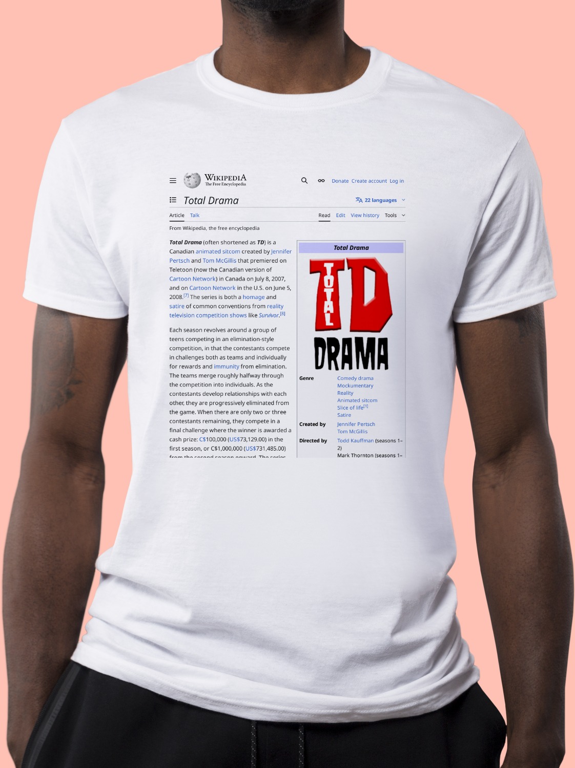 Total_Drama Wikipedia Shirt