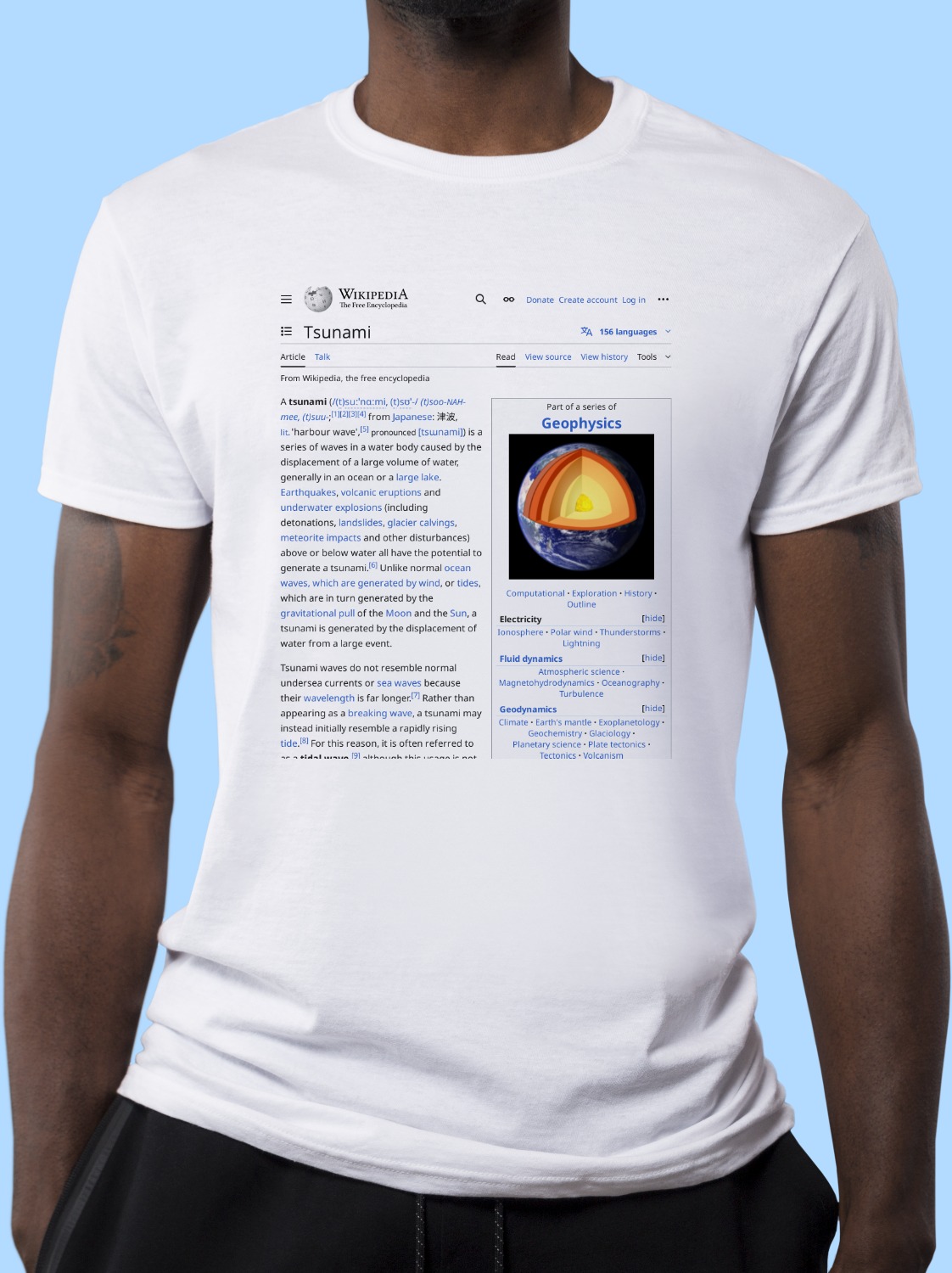 Tsunami Wikipedia Shirt