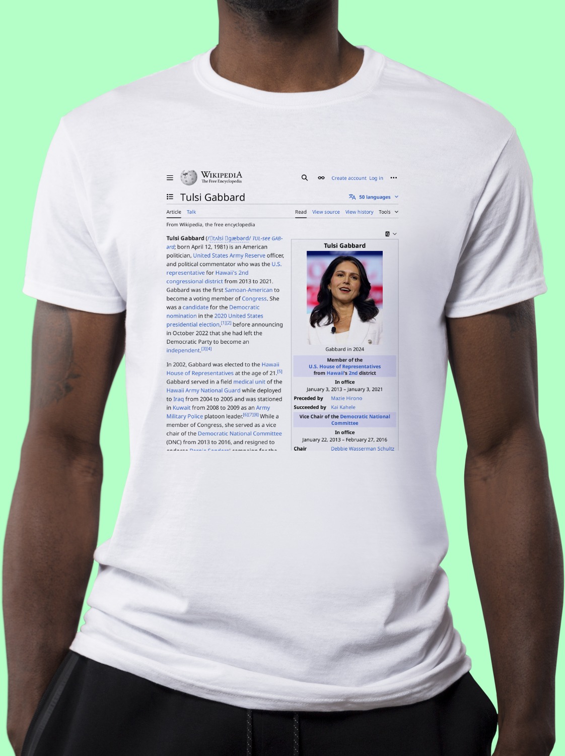 Tulsi_Gabbard Wikipedia Shirt