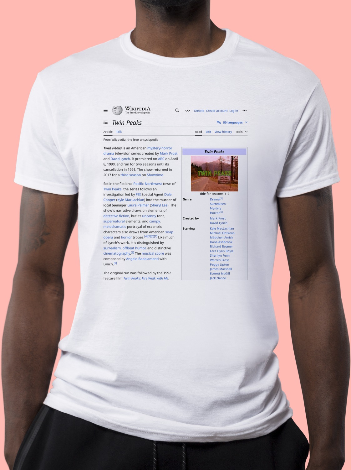 Twin_Peaks Wikipedia Shirt